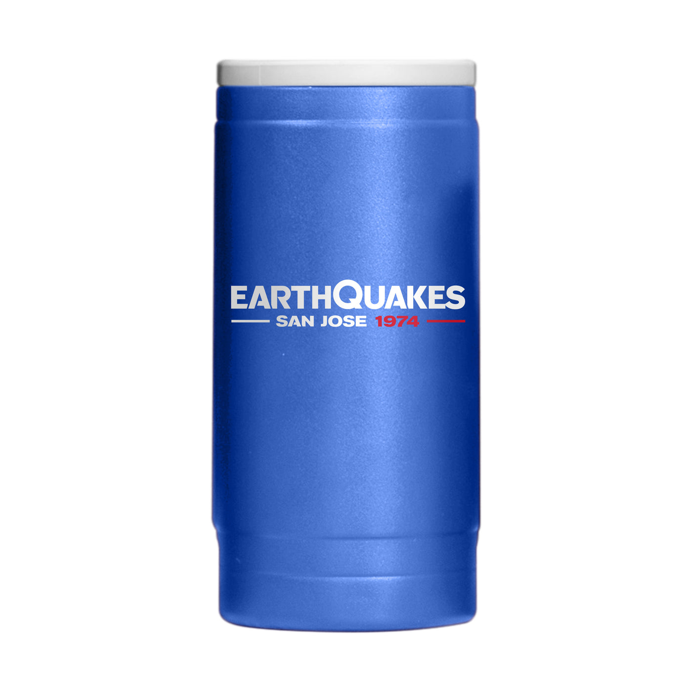 San Jose Earthquakes 12oz Flipside Powder Coat Slim Can Coolie