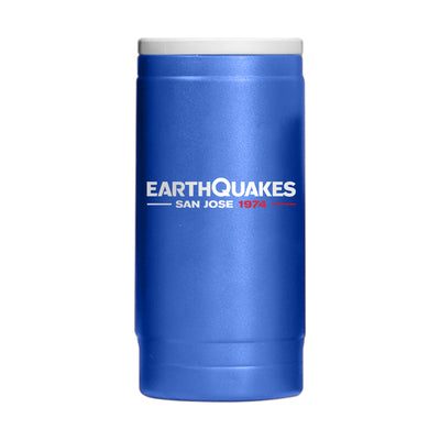 San Jose Earthquakes 12oz Flipside Powder Coat Slim Can Coolie