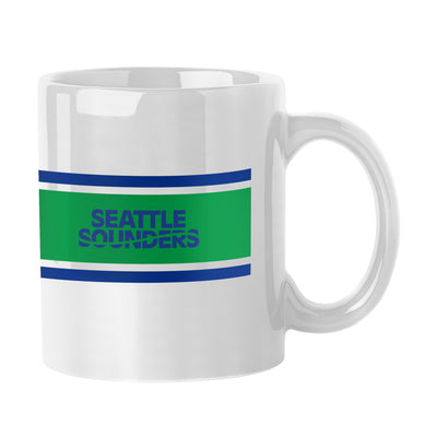 Seattle Sounders 11oz Kelly Stripe Sublimated Mug