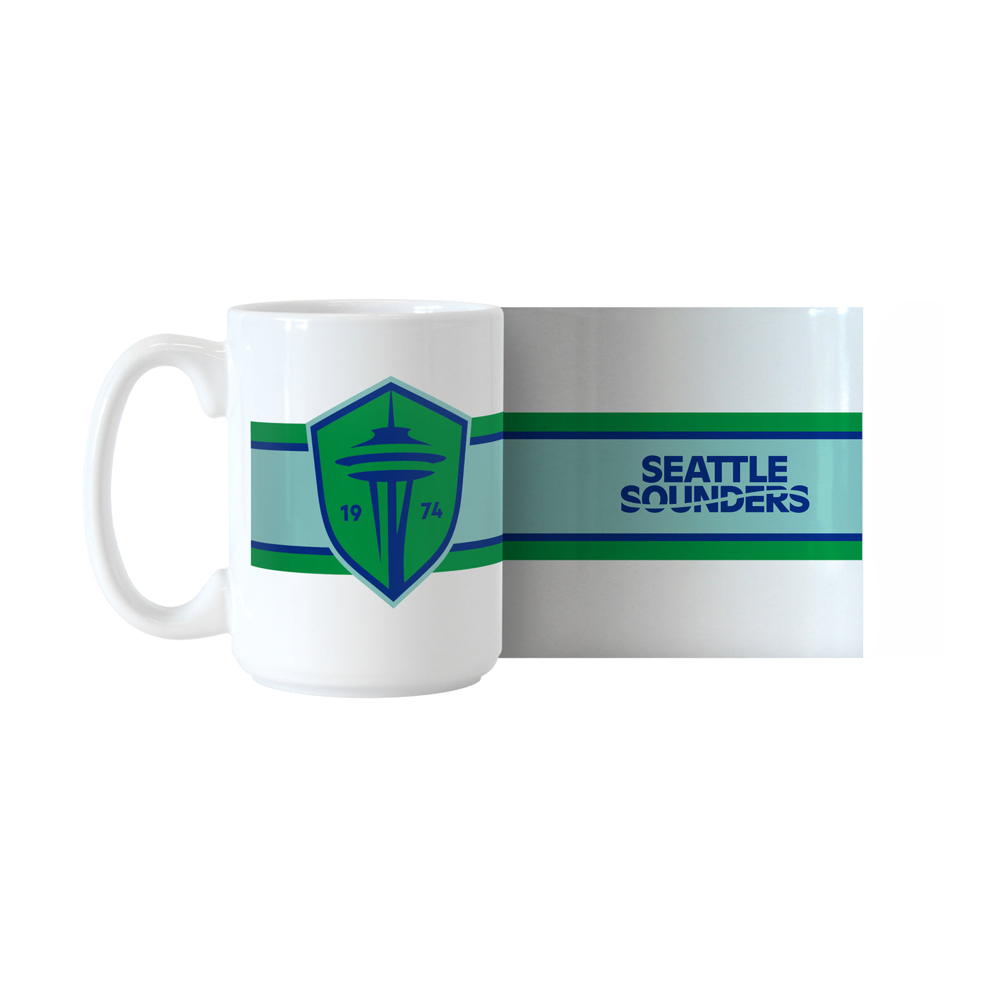 Seattle Sounders 15oz Alternate Stripe Sublimated Mug