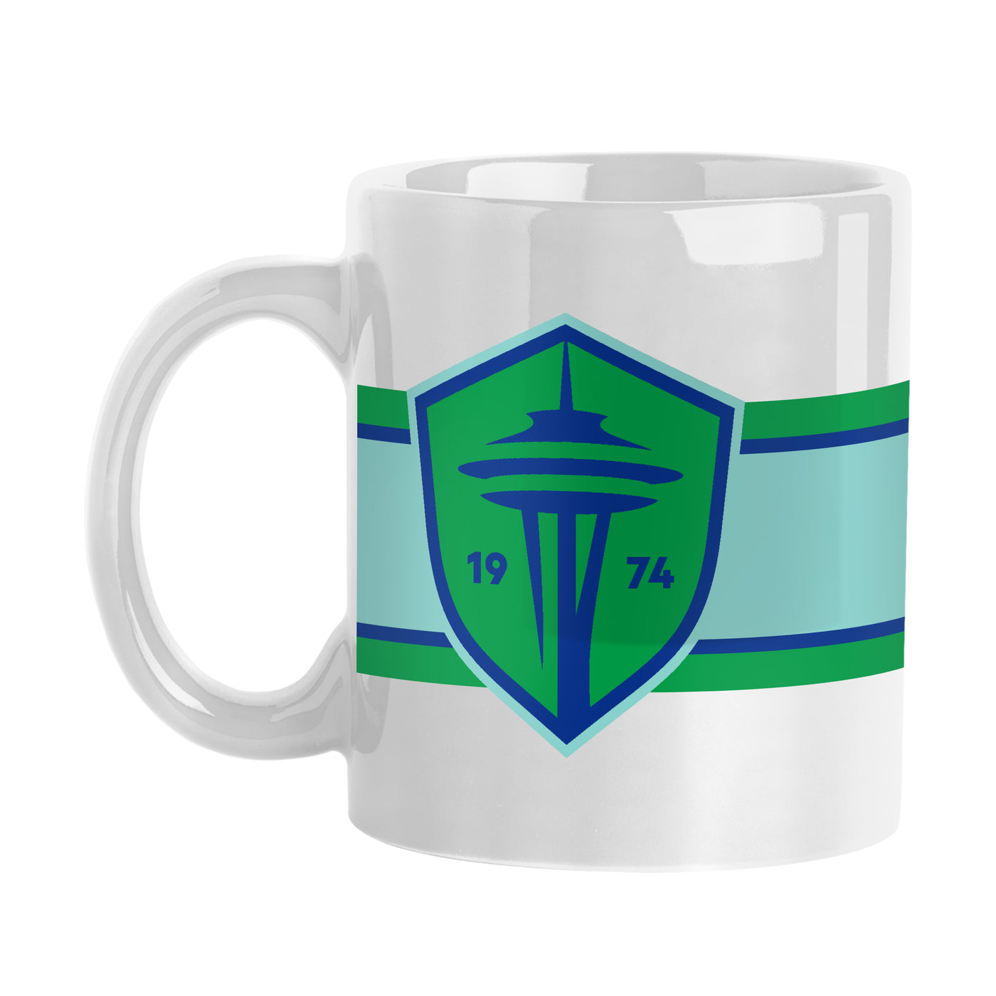 Seattle Sounders 15oz Alternate Stripe Sublimated Mug - Logo Brands