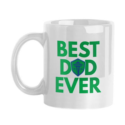 Seattle Sounders FC Best Dad Ever 15oz Ceramic Mug - Logo Brands