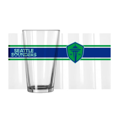 Seattle Sounders 16oz Stripe Pint Glass