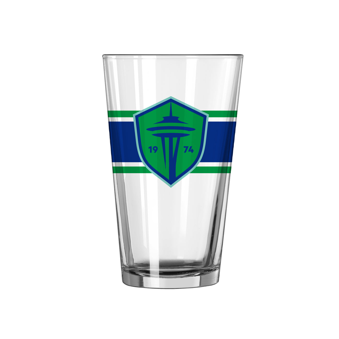 Seattle Sounders 16oz Stripe Pint Glass