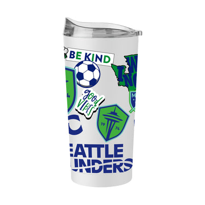 Seattle Sounders 20oz Native Powder Coat Tumbler - Logo Brands