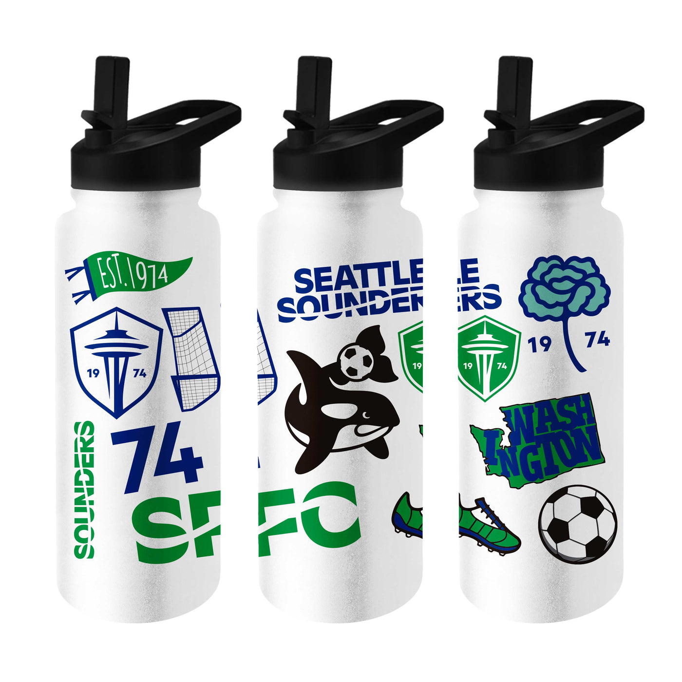 Seattle Sounders 34oz Native Quencher Bottle
