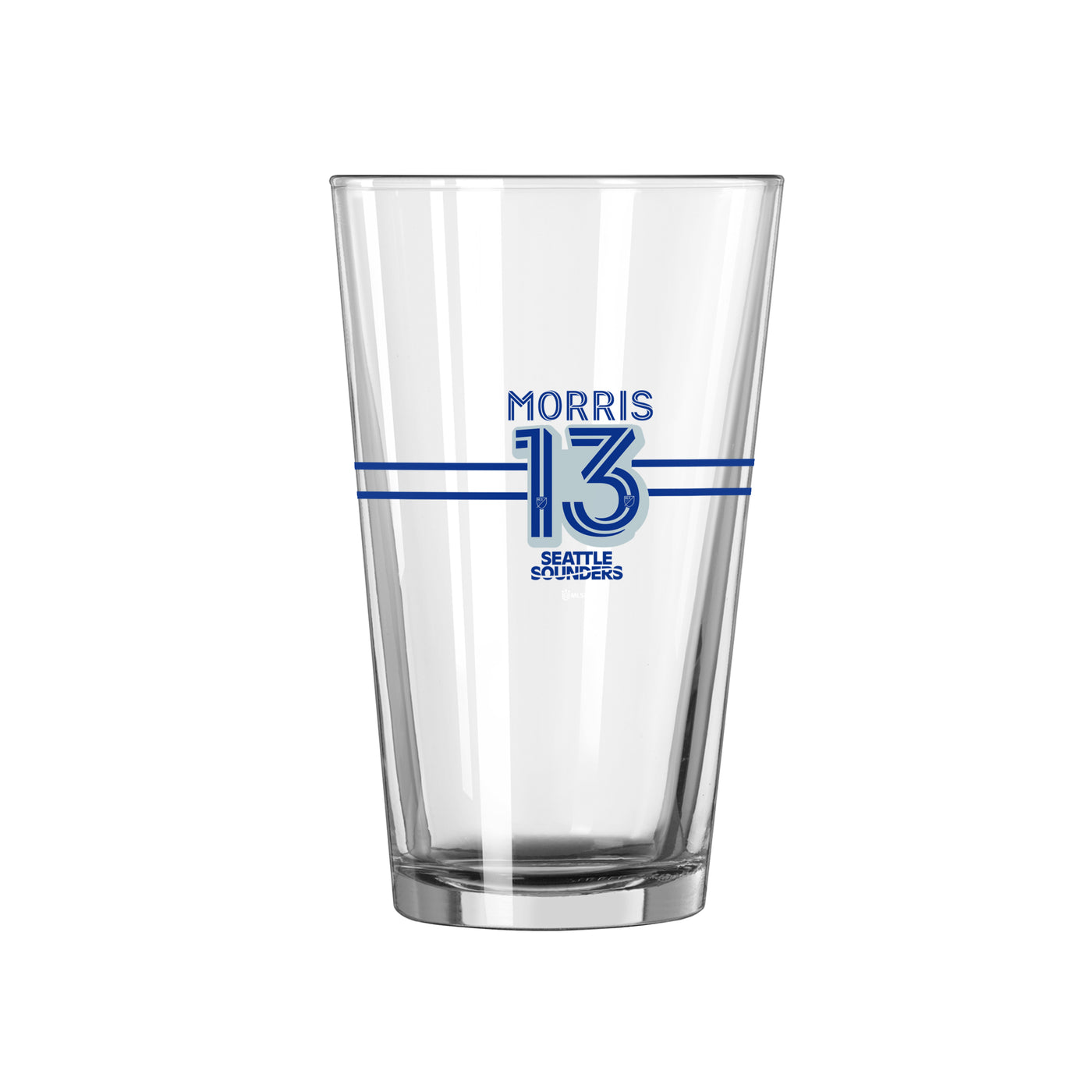 Seattle Sounders 16oz Jordan Morris Pint Glass