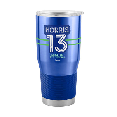 Seattle Sounders 30oz Jordan Morris Stainless Steel Tumbler