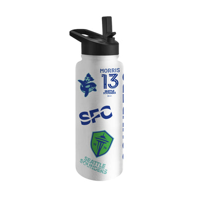 Seattle Sounders 34oz Jordan Morris Quencher Bottle