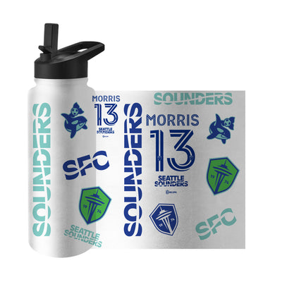 Seattle Sounders 34oz Jordan Morris Quencher Bottle