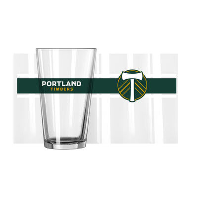 Portland Timbers 16oz Stripe Pint Glass