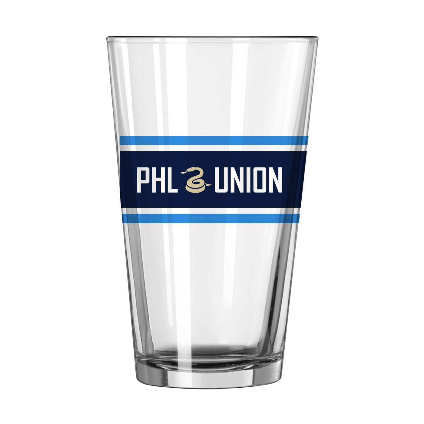 Philadelphia Union 16oz Stripe Pint Glass