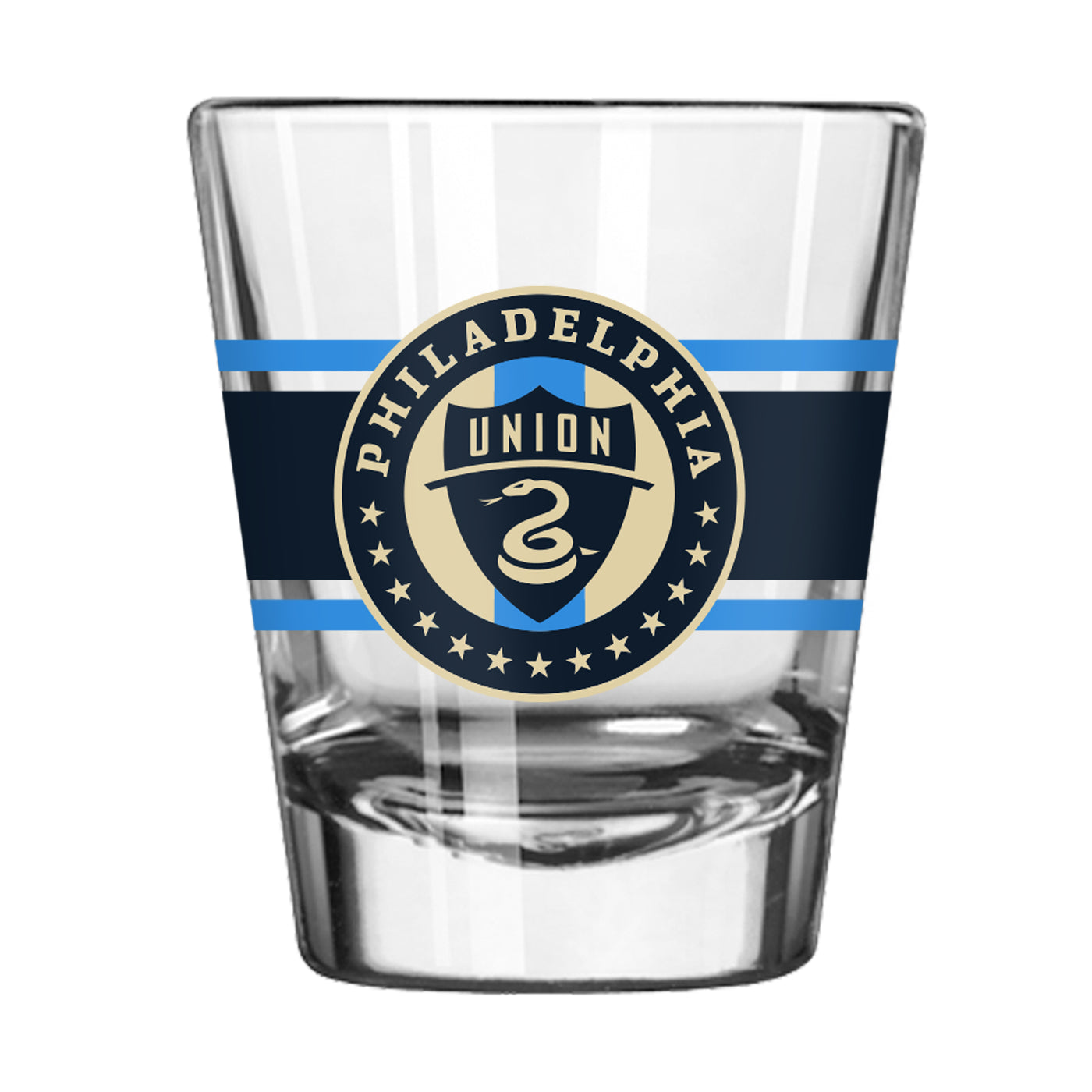 Philadelphia Union 2oz Stripe Shot Glass