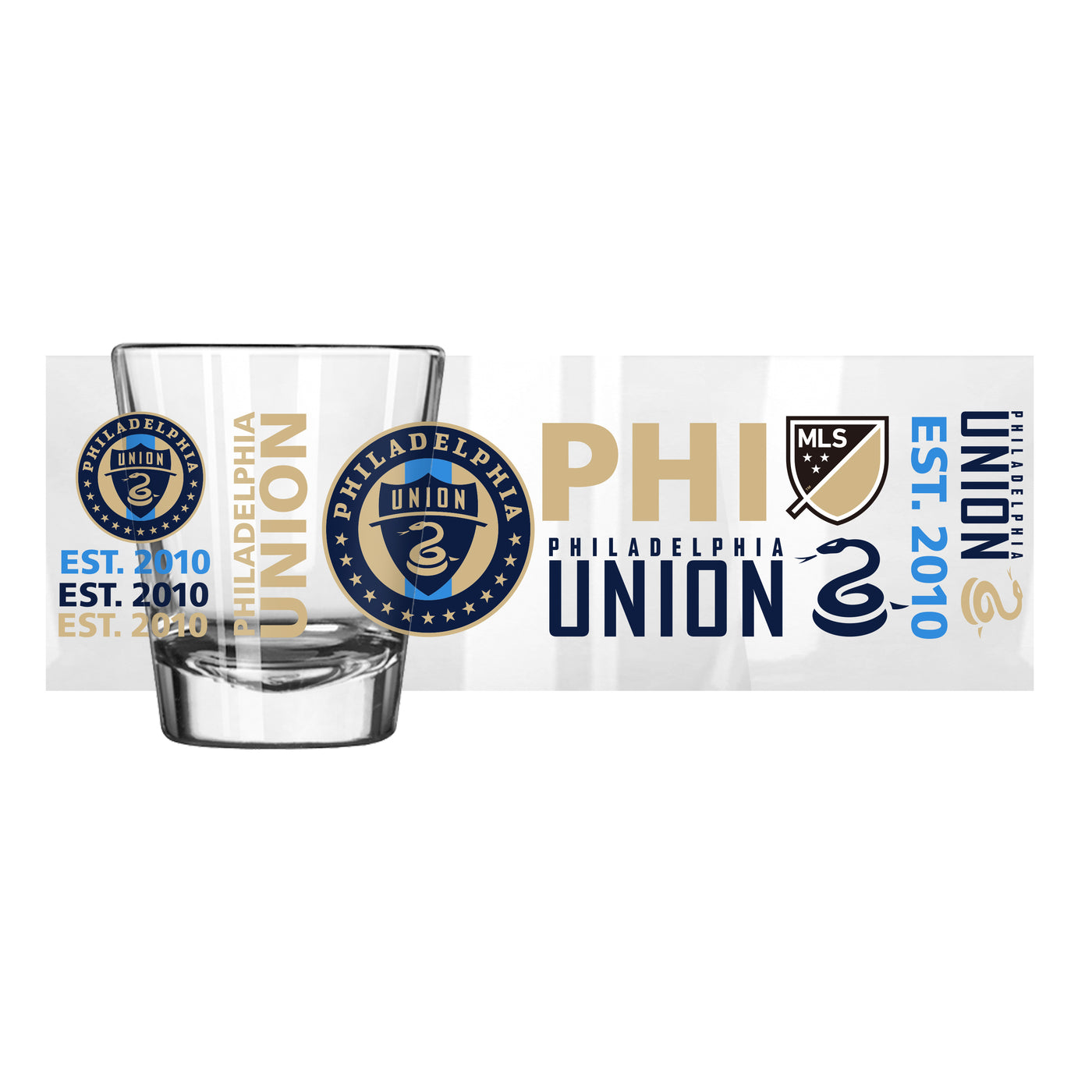 Philadelphia Union 2oz Spirit Shot Glass