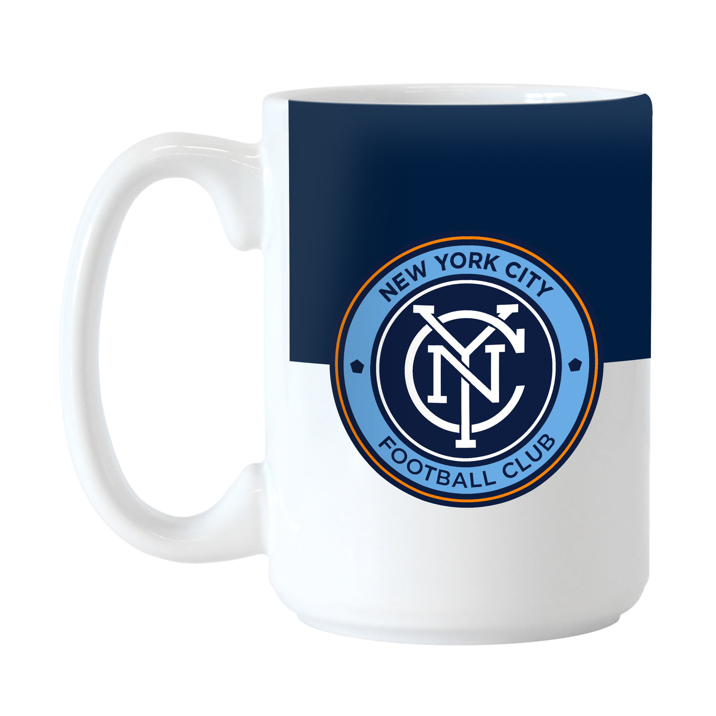New York City FC 15oz Colorblock Sublimated Mug - Logo Brands