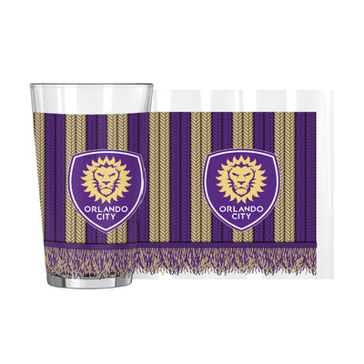 Orlando City SC 16oz Scarf Pint Glass