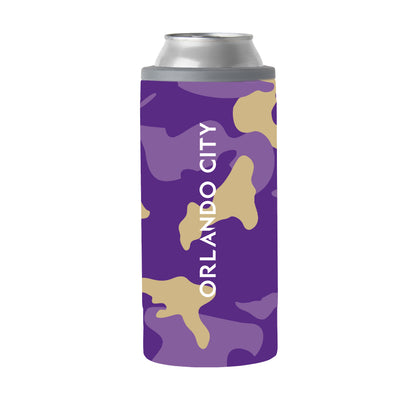 Orlando City 12oz Camo Slim Can Coolie