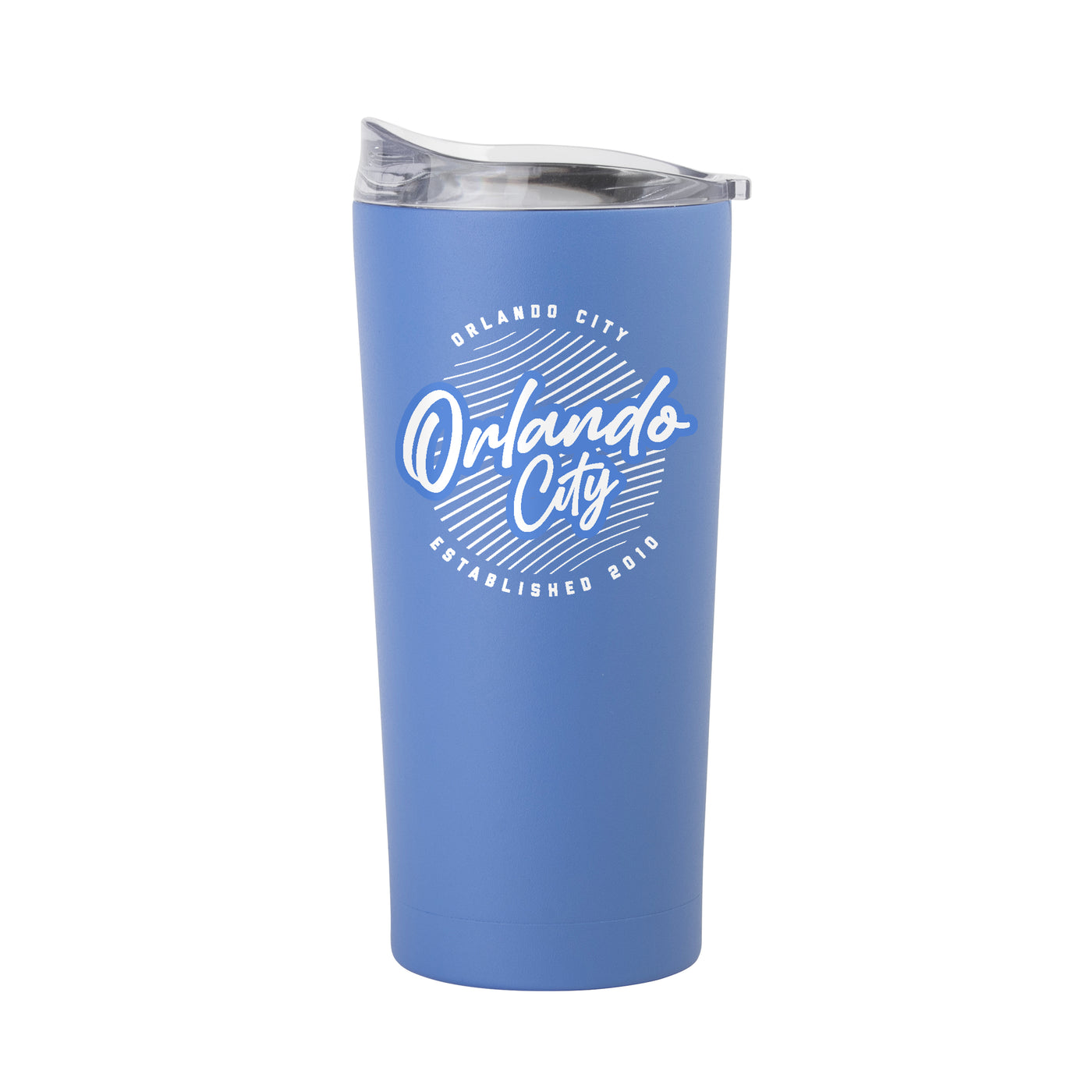 Orlando City 20oz Retro Script Arctic Powder Coat Tumbler