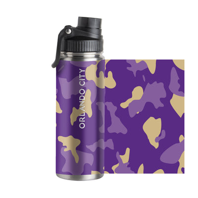 Orlando City 21oz Camo Twist Top Water Bottle
