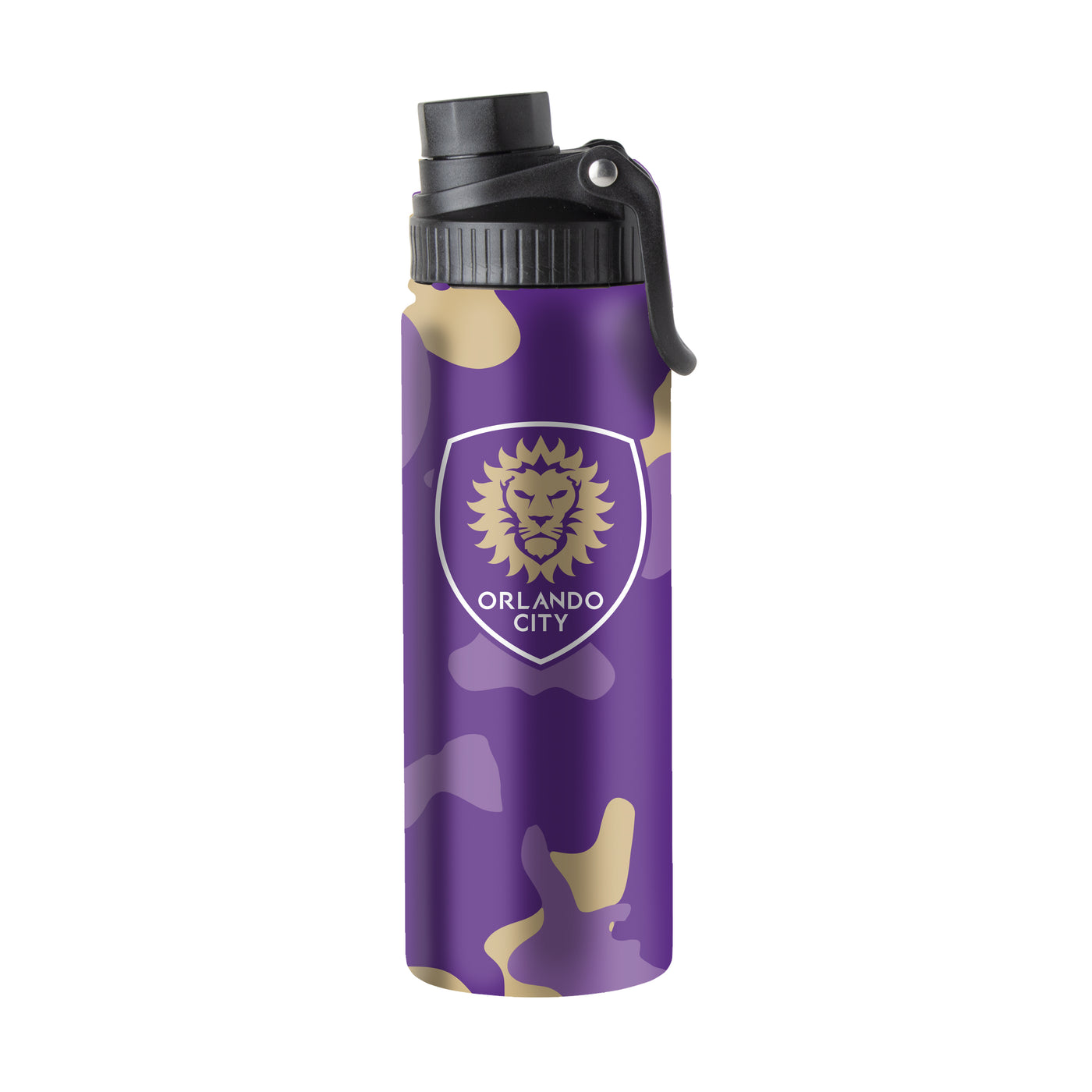 Orlando City 21oz Camo Twist Top Water Bottle