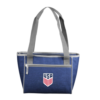 US Mens Soccer Crosshatch 16 Can Cooler Tote - Logo Brands
