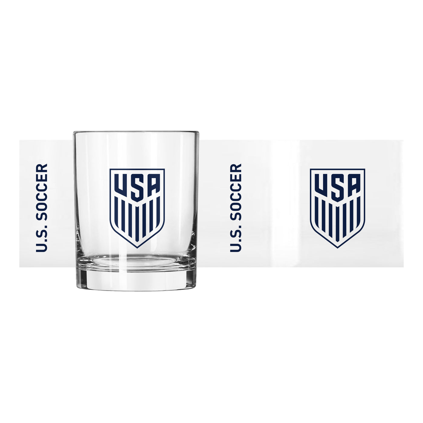 US Mens Soccer 14oz Gameday Rocks Glass