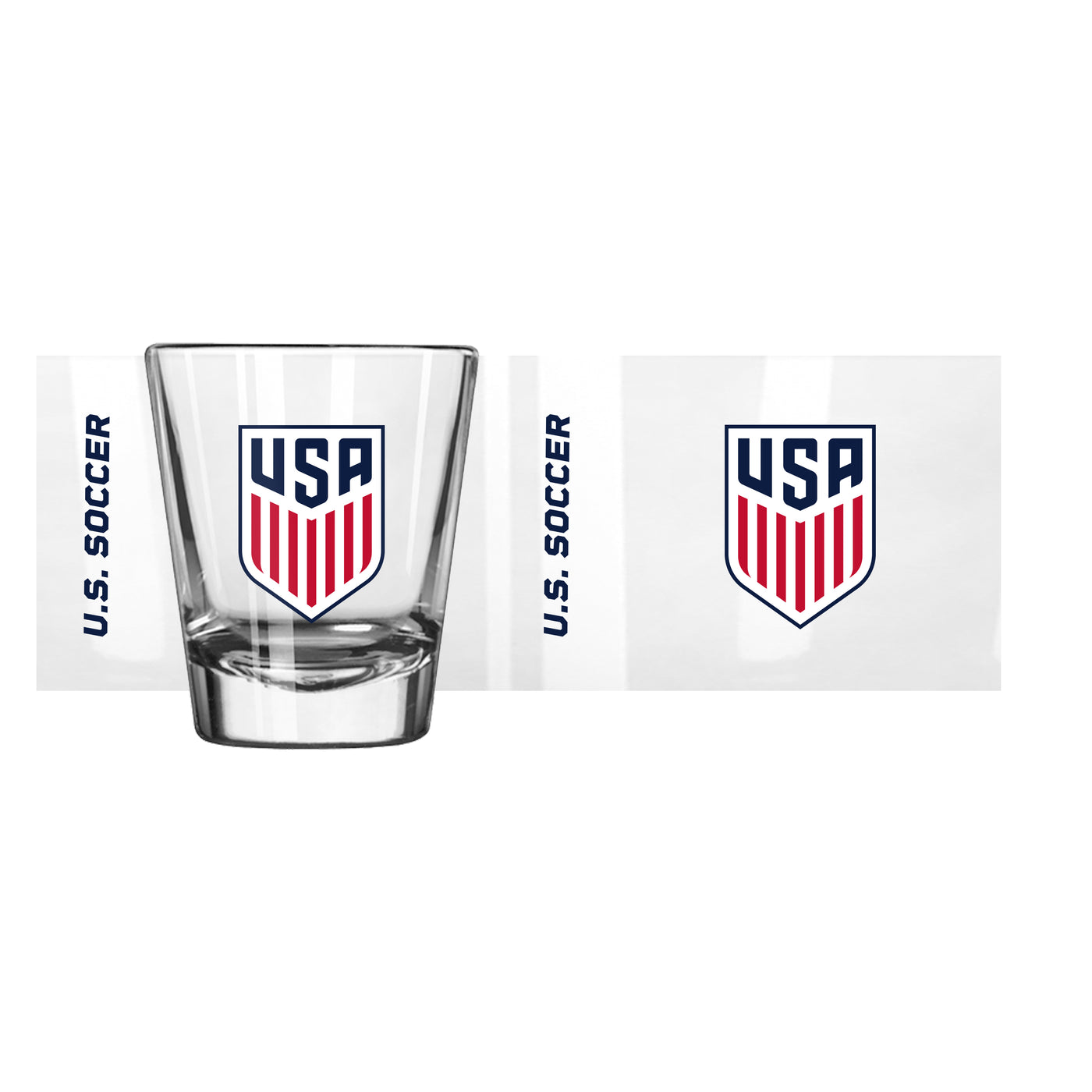 US Mens Soccer 2oz Full Color Gameday Shot Glass