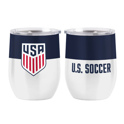 US Mens Soccer 16oz Colorblock Curved Beverage - Logo Brands