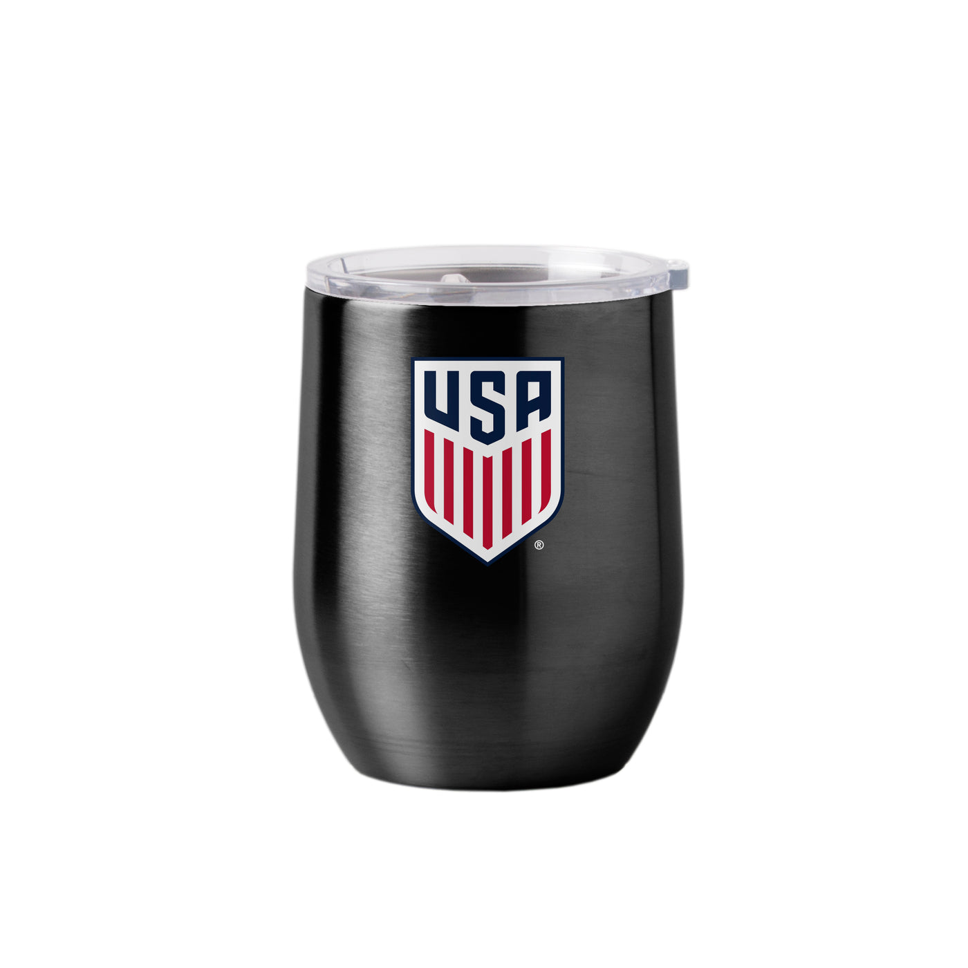USSF 16oz Swagger Black Powder Coat Curved Beverage