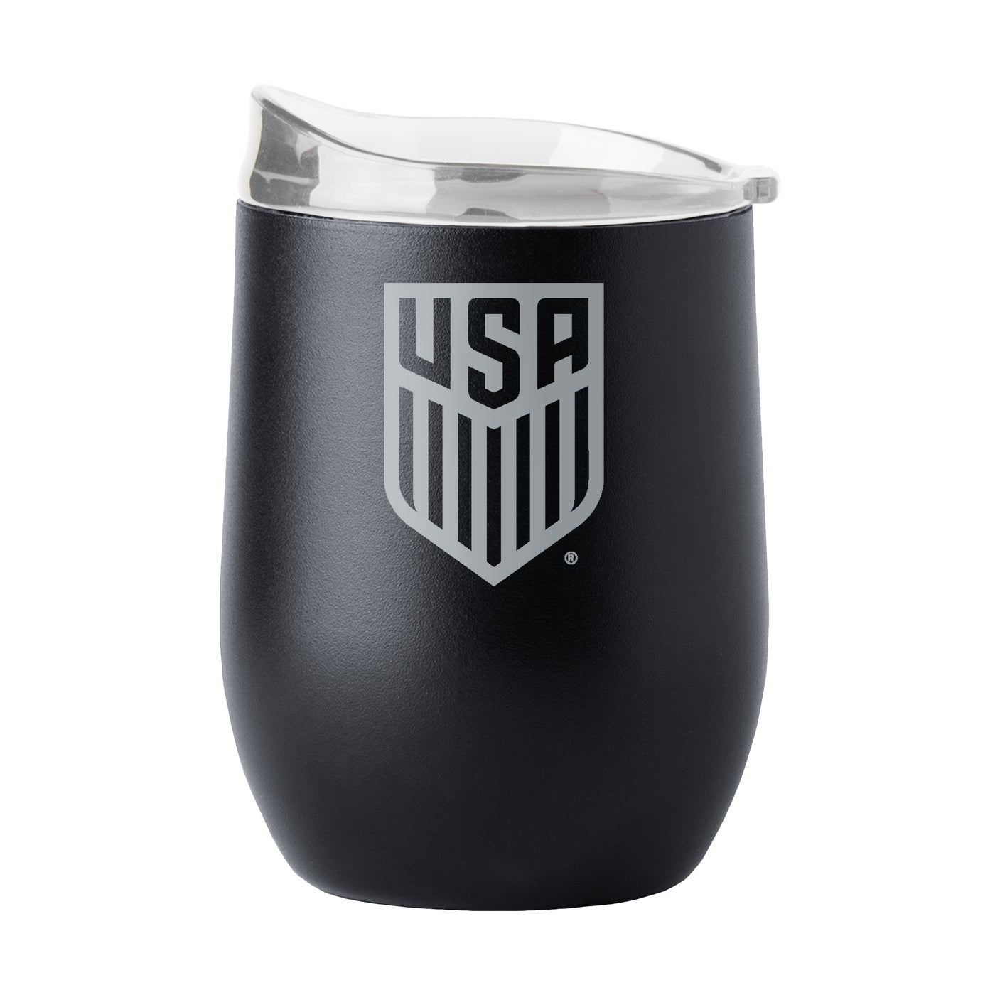 USSF 16oz Gameday Black Powder Coat Curved Beverage