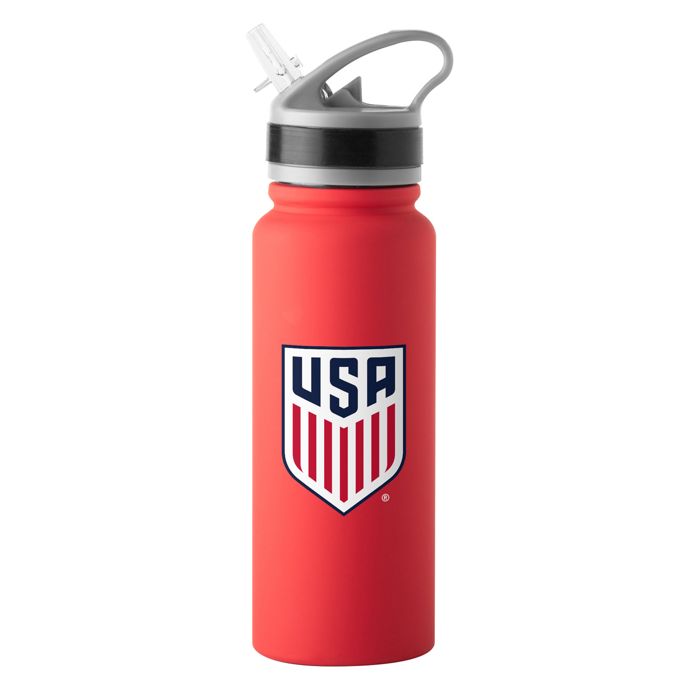 USSF 25oz Logo Stainless Single Wall Flip Top Bottle