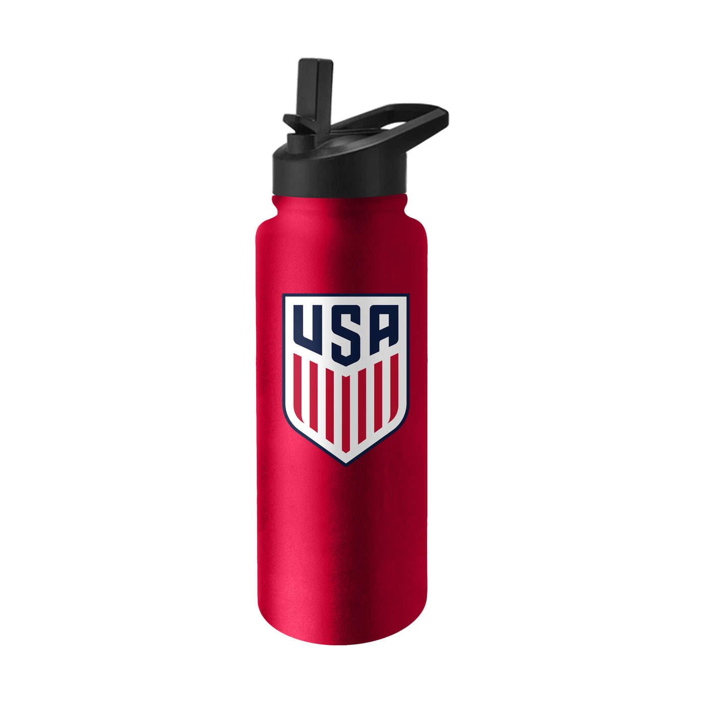 U.S. Mens Soccer Red 34oz Logo Quencher Bottle