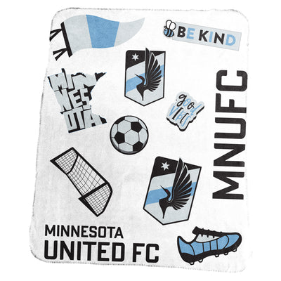 Minnesota United Classic Native Fleece Throw