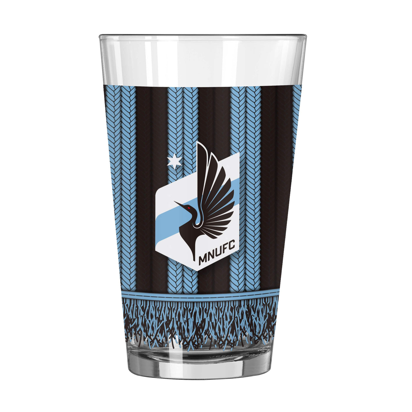 Minnesota United 16oz Scarf Pint Glass - Logo Brands