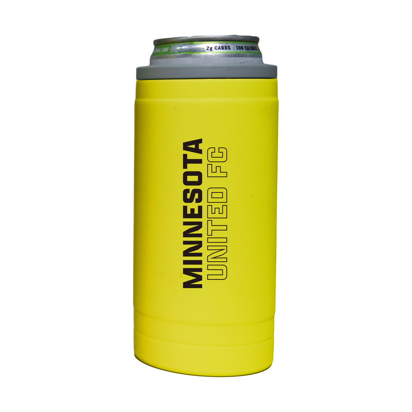 Minnesota United 12oz Cru Stacked Soft Touch Slim Coolie