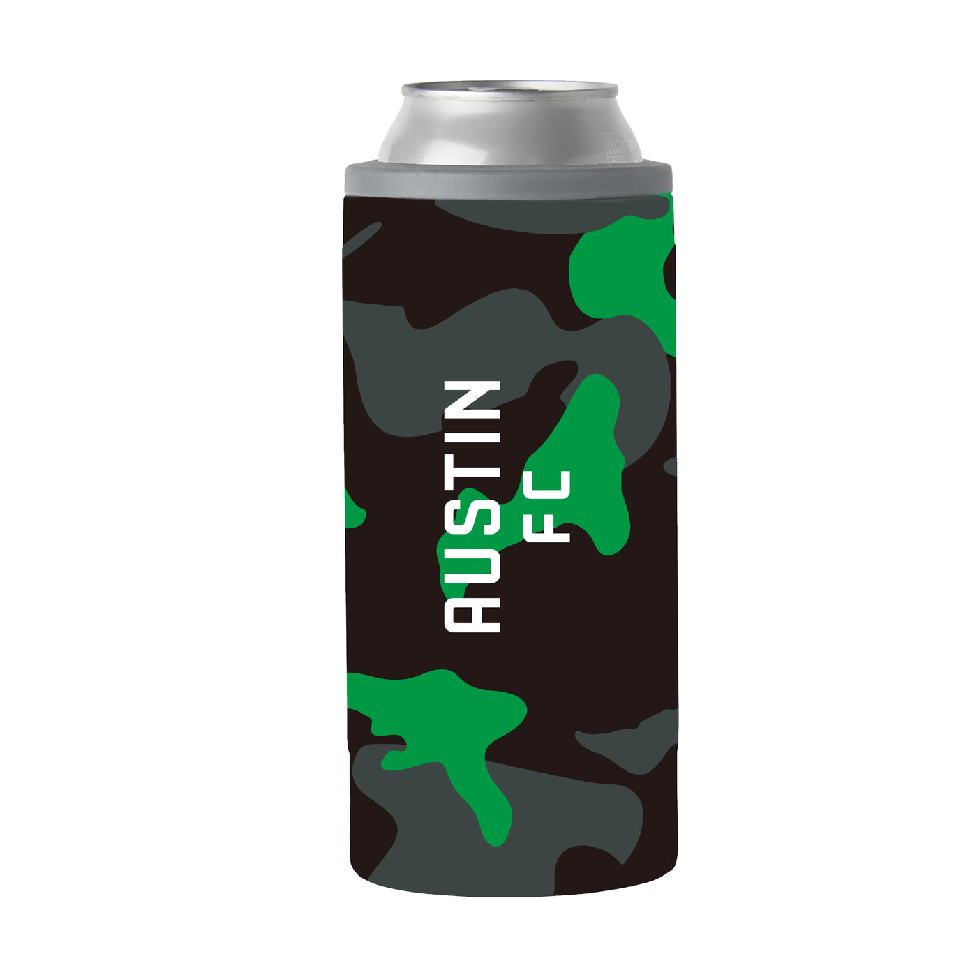Austin FC 12oz Camo Slim Can Coolie