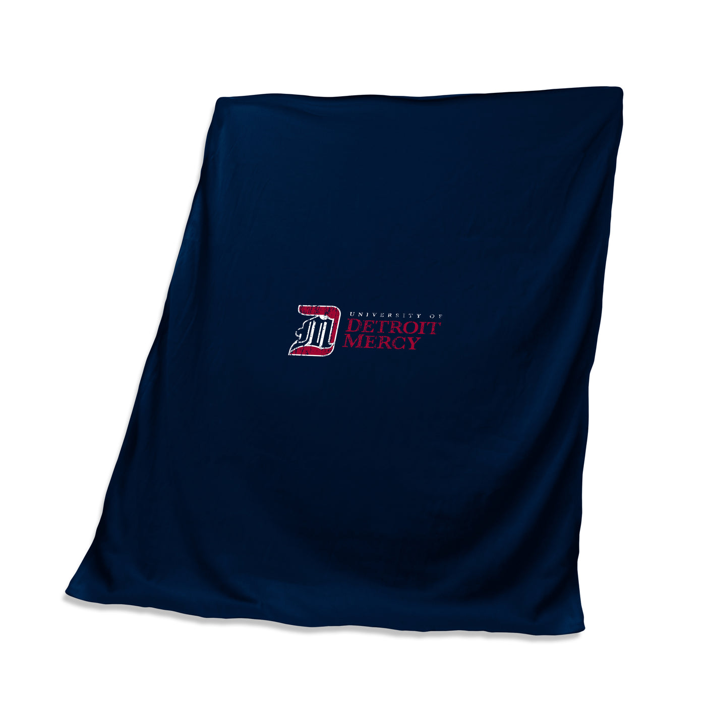 Univ of Detroit Mercy Navy Sweatshirt Blanket (Screened)