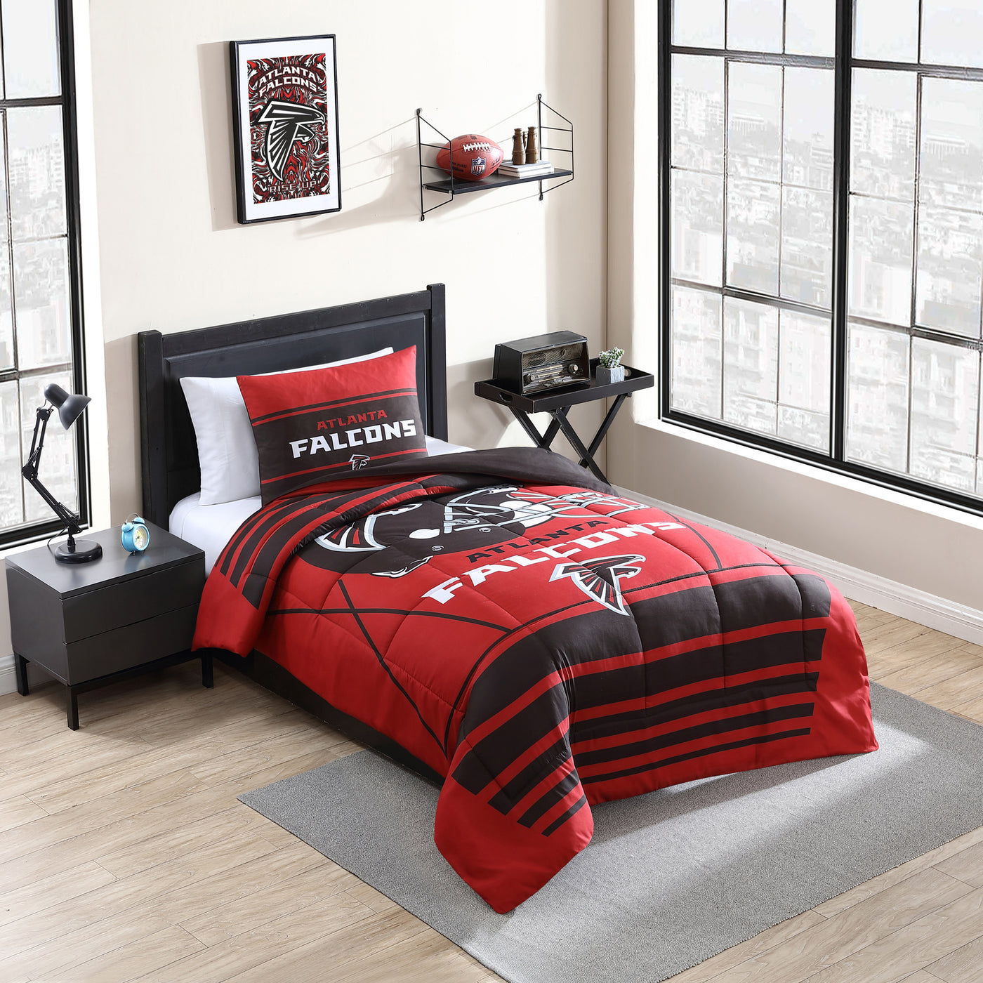 Atlanta Falcons Crosser Comforter Set Twin