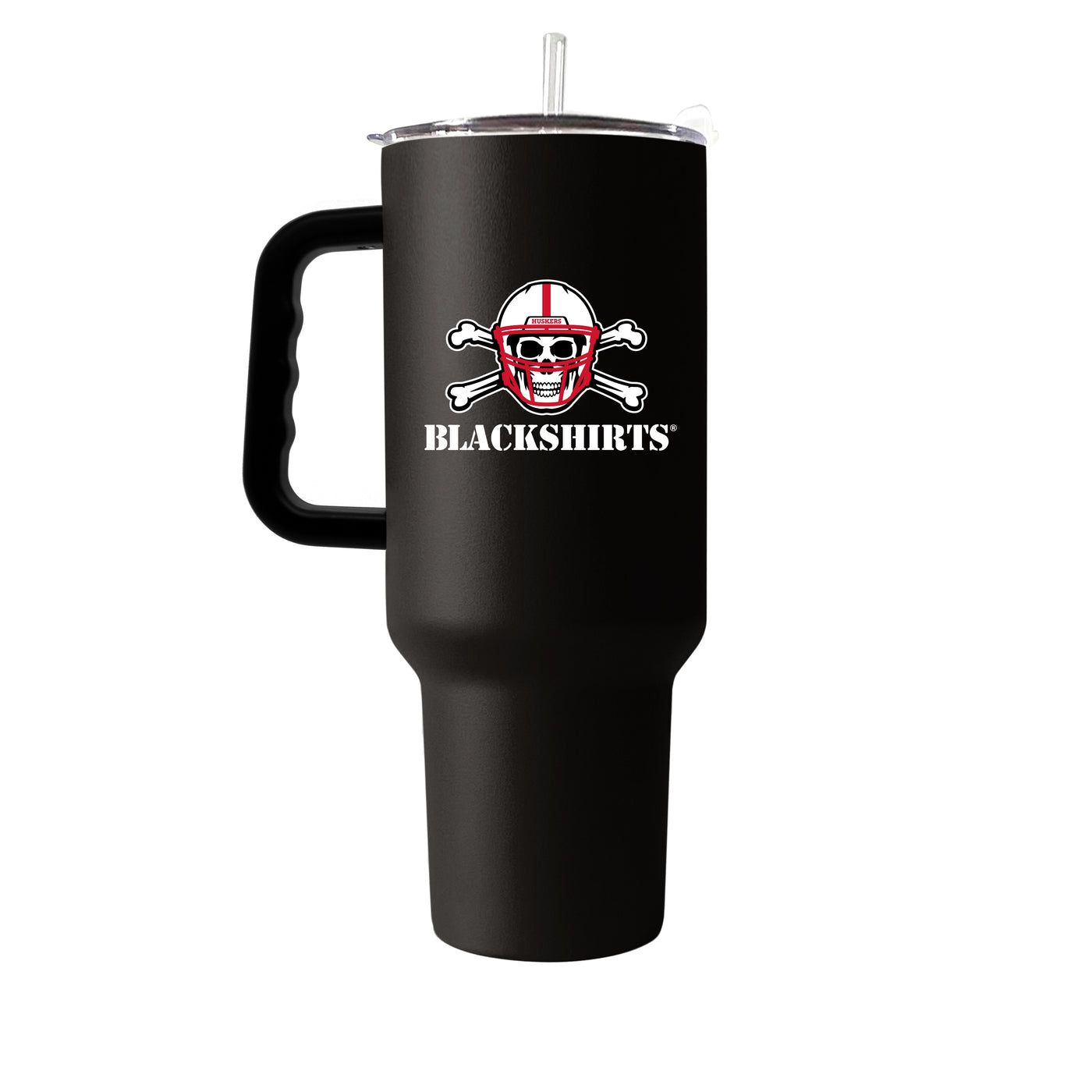 Nebraska Blackshirts 40oz Flipside Powder Coat Tumbler