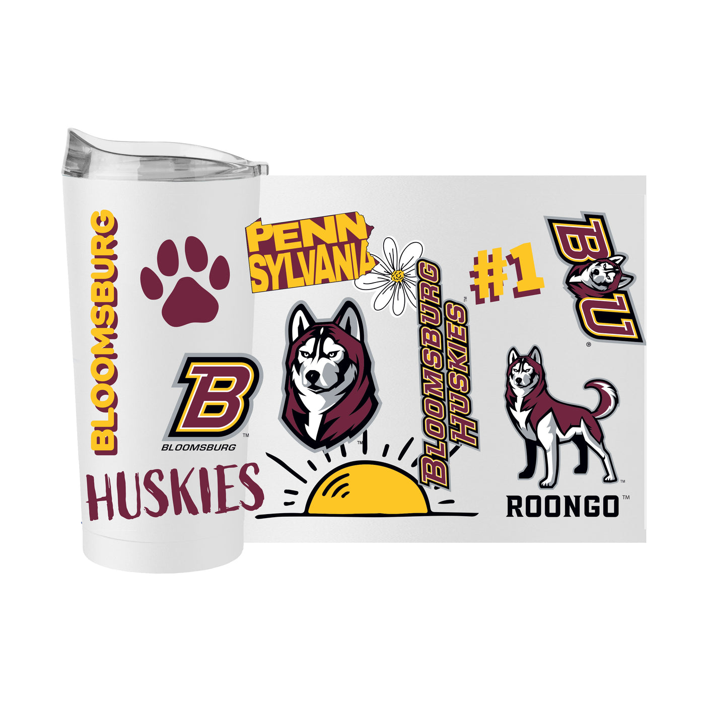 Bloomsburg U 20oz Native Powder Coat Tumbler