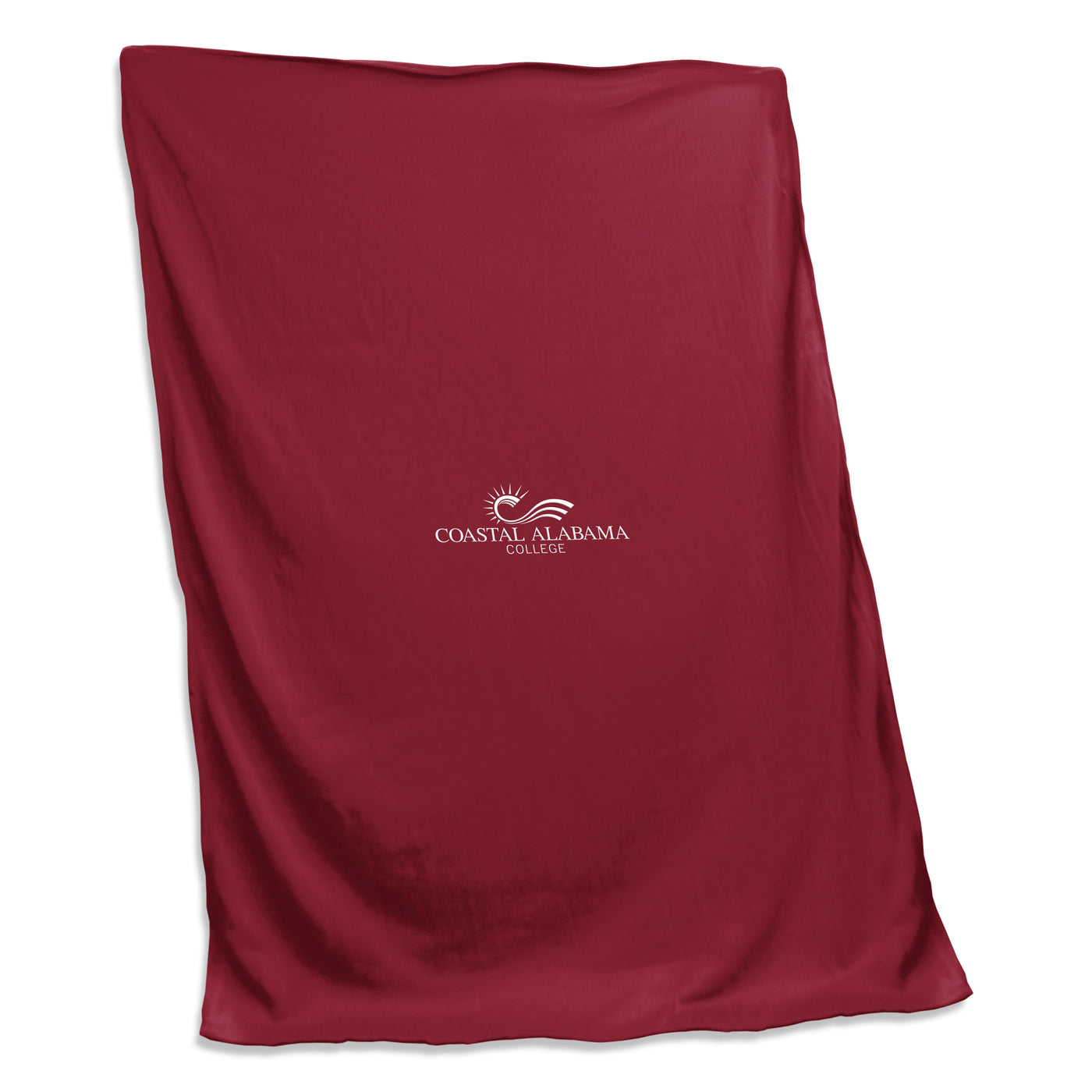 Coastal Alabama College Custom Screenprinted Sweatshirt Blanket