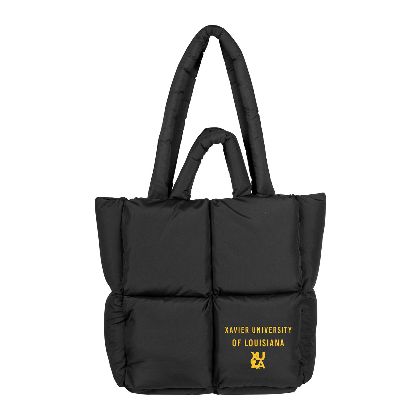 Xavier of Louisiana Black Puff Tote