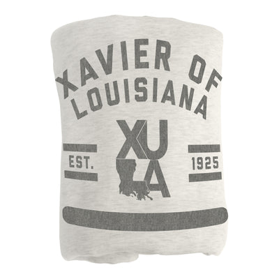 Xavier of Louisiana Sublimated Sweatshirt Blanket