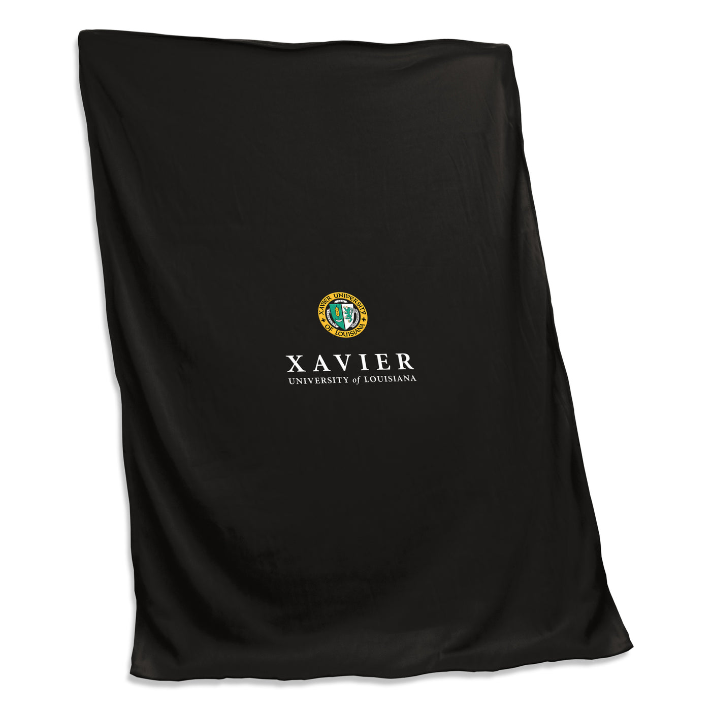 Xavier University- Louisiana Custom Screenprinted Sweatshirt Blanket