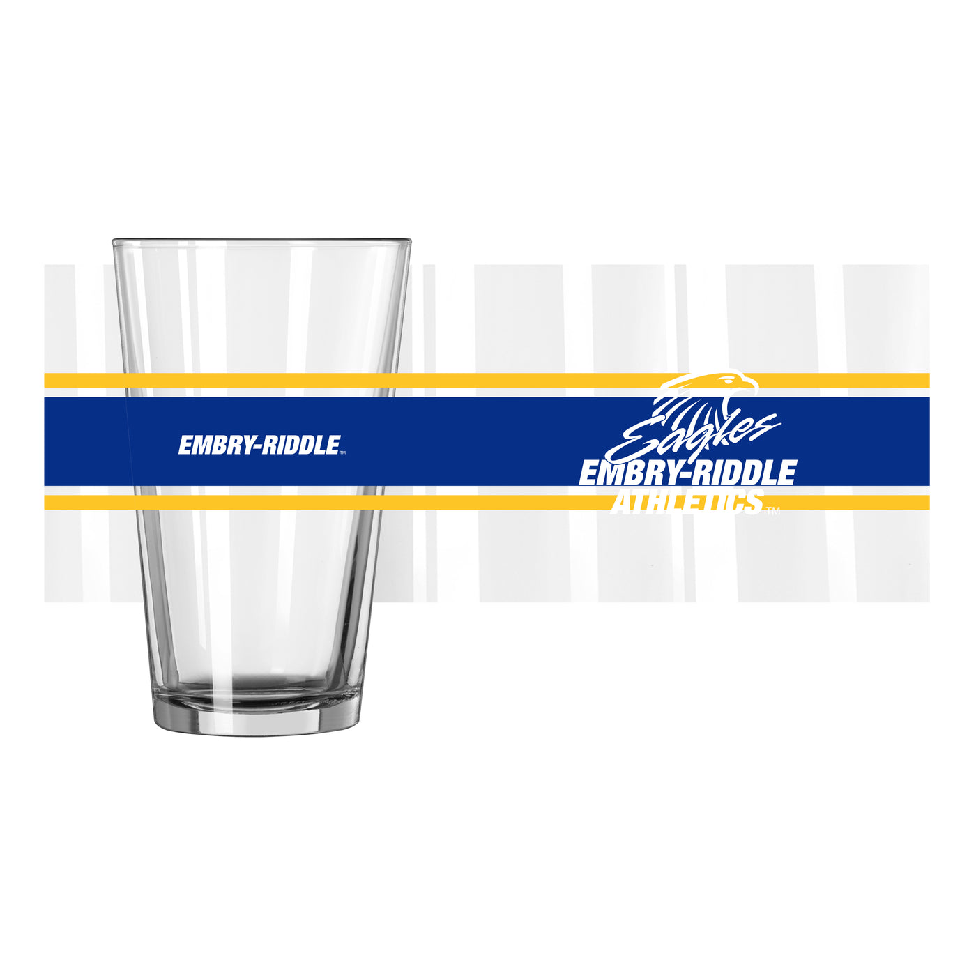 Embry-Riddle Aeronautical - Daytona 16oz Stripe Pint Glass