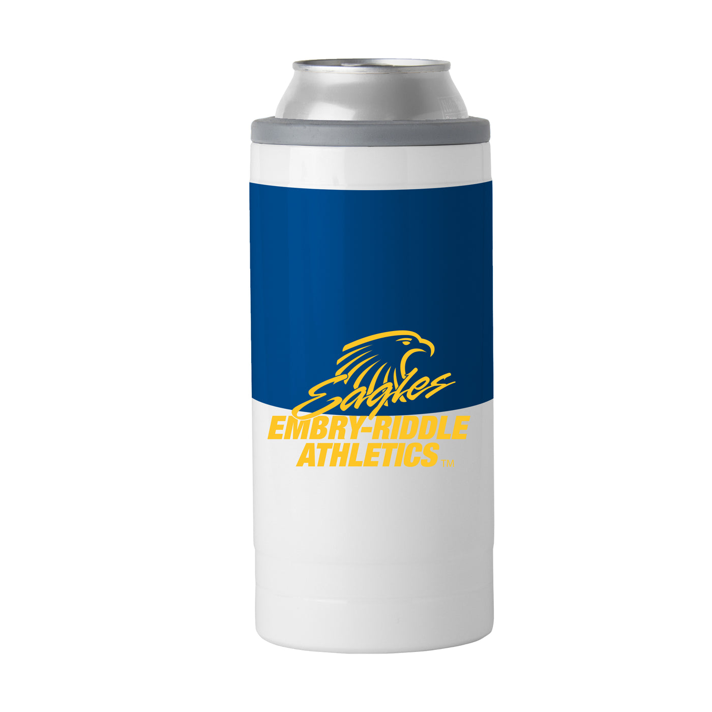 Embry-Riddle Aeronautical - Daytona 12oz Colorblock Slim Can Coolie - Logo Brands