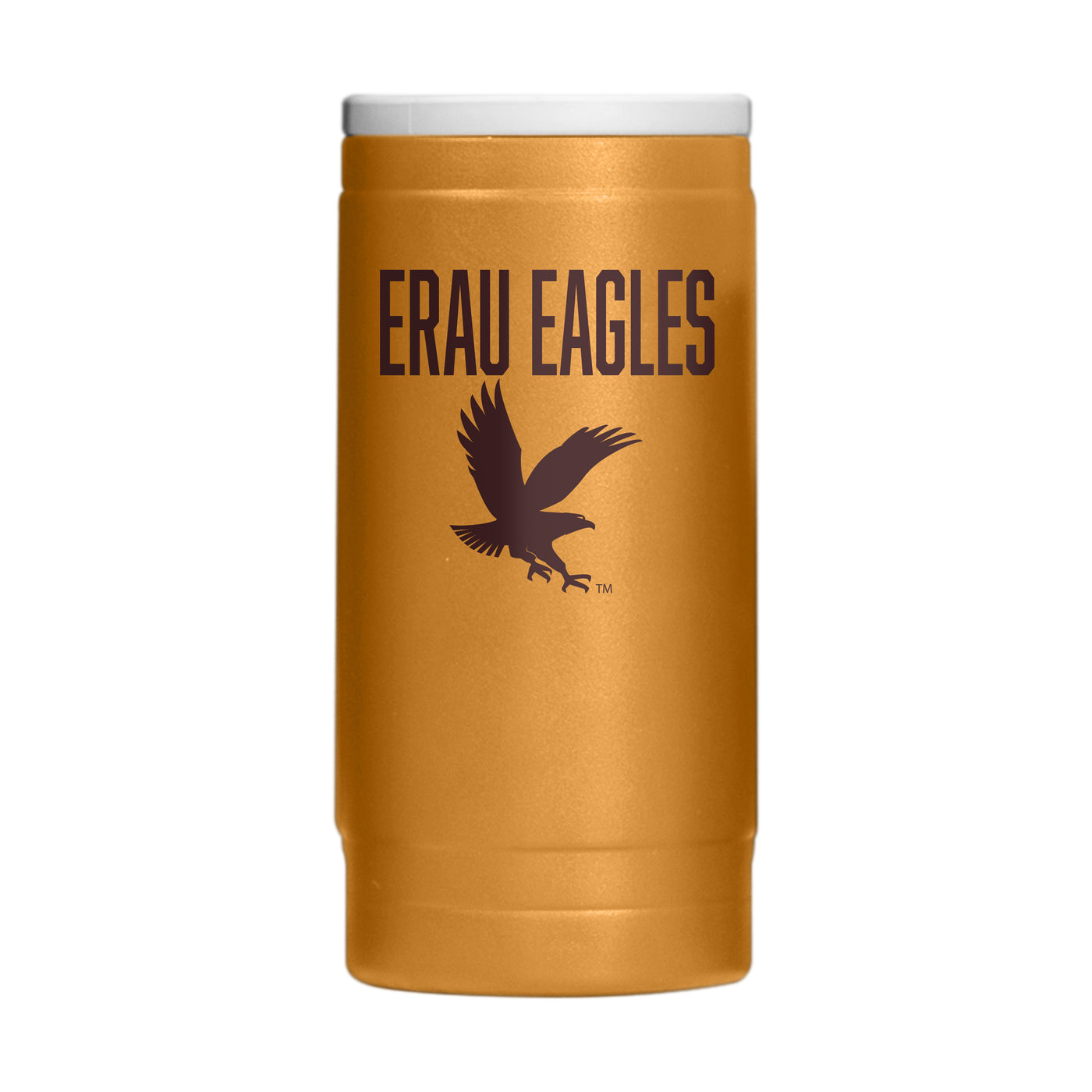 Embry-Riddle Aeronautical - Daytona 12oz Oak Huddle Powder Coat Slim Can Coolie - Logo Brands