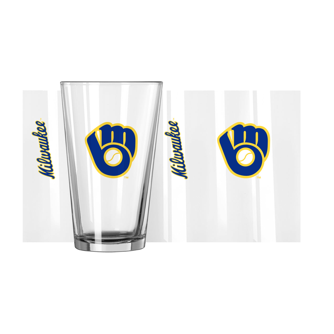 Milwaukee Brewers Cooperstown 16oz Gameday Pint Glass