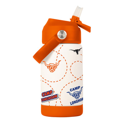 Camp Longhorn 12oz SS Kids Bottle