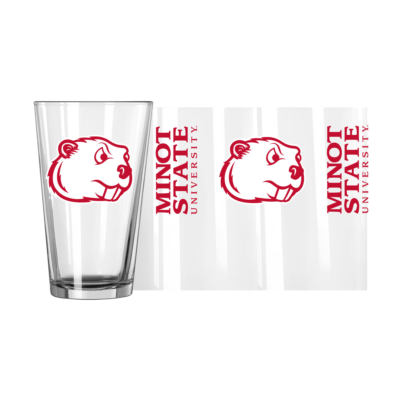 Minot State 16oz Gameday Pint Glass